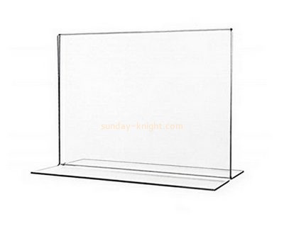 Lucite manufacturer custom acrylic stand up sign holder BHK-323
