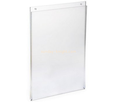 Plastic fabrication company custom clear plastic sign holder wall mount BHK-328