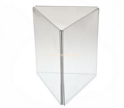 Display stand manufacturers custom acrylic triangle sign holder BHK-351