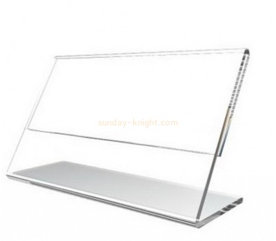Acrylic display stand manufacturers custom slanted acrylic sign holders BHK-350