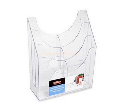 Acrylic display supplier custom plastic magazine racks holder BHK-448