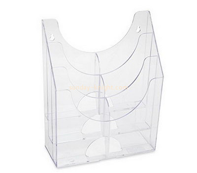 China acrylic manufacturer custom office magazine rack holder BHK-456