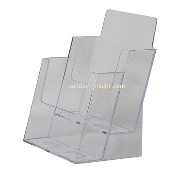 Acrylic plastic supplier custom brouchure holder leaflet stands BHK-473