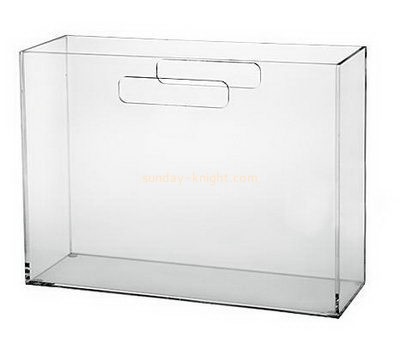 Acrylic supplier custom plexiglass magazine holder bathroom BHK-477