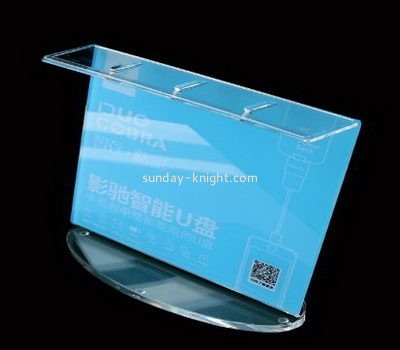 Acrylic plastic supplier custom perspex countertop display rack ODK-312