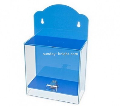 Custom and wholesale acrylic charity donation box DBK-117