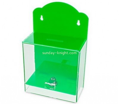 Custom and wholesale acrylic charity donation boxes for sale DBK-119