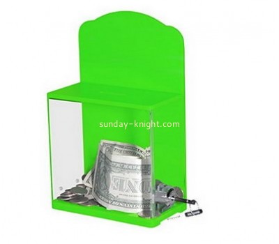 Custom and wholesale acrylic fundraising collection boxes DBK-124