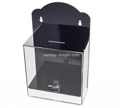Custom and wholesale acrylic donation boxes cheap DBK-126