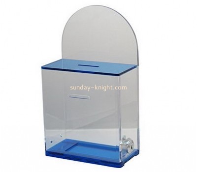 Custom and wholesale acrylic secure donation box DBK-138