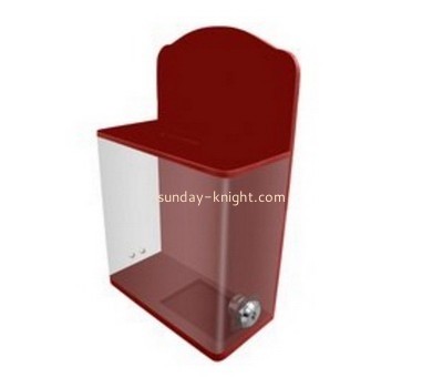Custom and wholesale acrylic secure donation boxes DBK-141