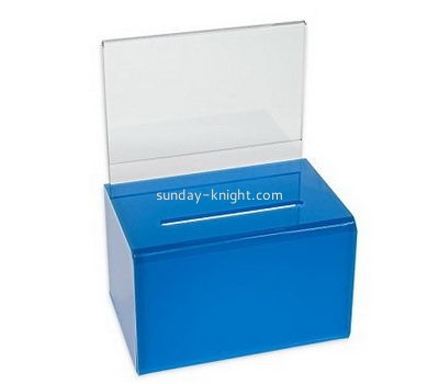 Custom and wholesale acrylic lockable donation boxes DBK-148