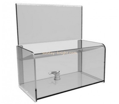 Customized acrylic cash collection box DBK-169