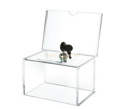 Customized acrylic charity display boxes DBK-168