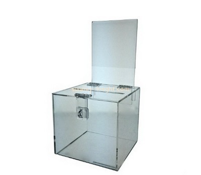 Customized acrylic fundraising collection boxes DBK-182