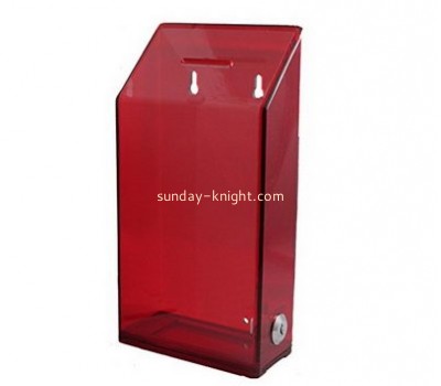 Customized perspex charity collection boxes for sale DBK-225