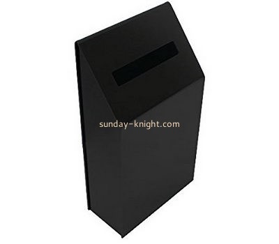 Customized perspex black ballot box DBK-236