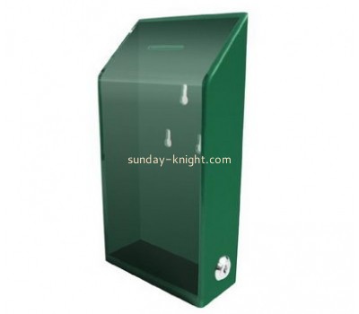 Customized green acrylic suggestion boxes DBK-239