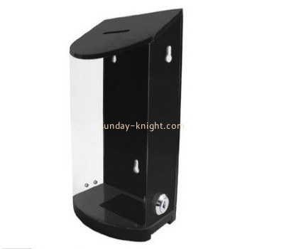 Customized plexiglass black ballot box DBK-242