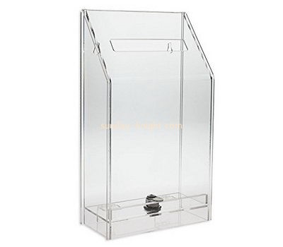 Customized plexiglass charity boxes cheap DBK-250