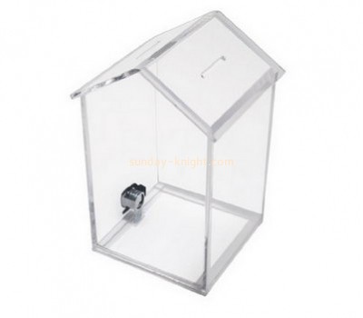 Customized plexiglass cheap charity boxes DBK-260