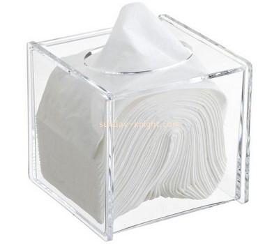 Customized clear acrylic small tissue box DBK-282