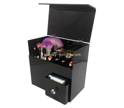 Customized black acrylic box DBK-336