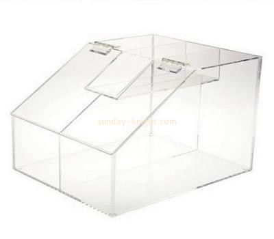Customized clear acrylic countertop food display case DBK-346