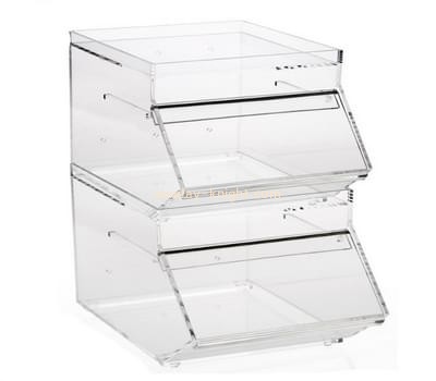 Customized large clear acrylic food display case DBK-345