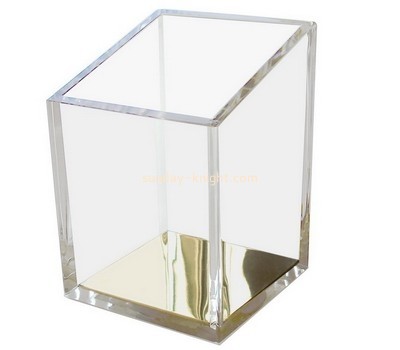 Customized clear perspex pen holder DBK-362