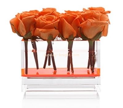 Customized clear acrylic rose gift box DBK-370