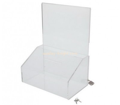 Customized acrylic clear ballot box DBK-384