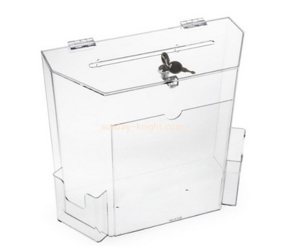 Customized clear acrylic suggestion box with lock DBK-415