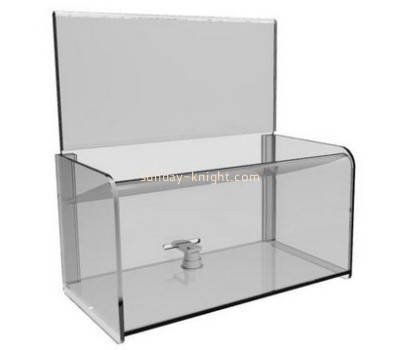 Customized clear large acrylic ballot box DBK-532