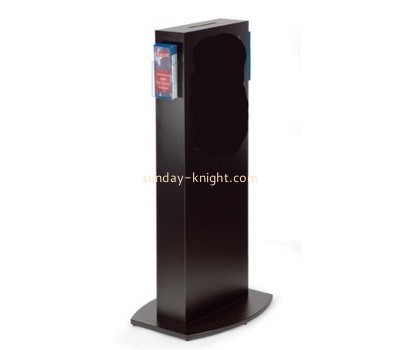 Bespoke black perspex floor standing charity collection boxes DBK-575
