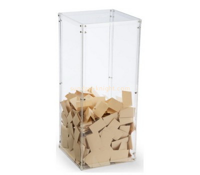 Bespoke lucite clear ballot box DBK-579