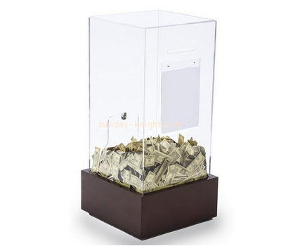 Bespoke transparent lucite voting ballot box DBK-580