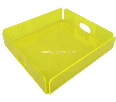 Bespoke clear green acrylic tray STK-001