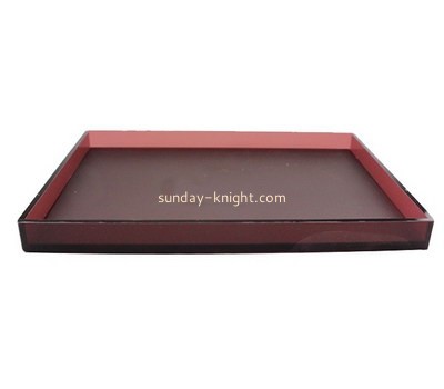 Bespoke red lucite serving tray STK-018