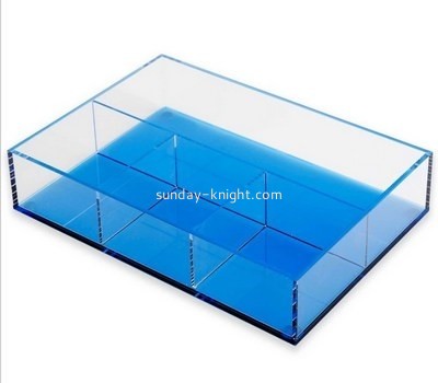 Bespoke clear acrylic tray with dividers STK-024