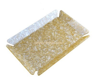 Bespoke gold acrylic service tray STK-025