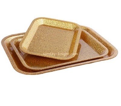 Bespoke gold acrylic buffet serving trays STK-032