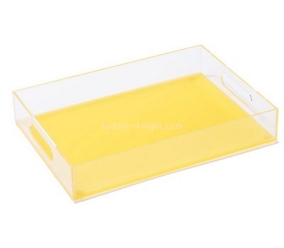 Bespoke acrylic yellow buffet trays STK-036