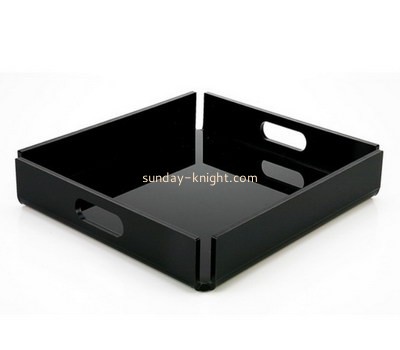 Bespoke black lucite desk tray STK-047
