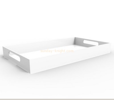 Bespoke acrylic white serving tray STK-049