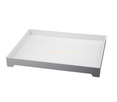 Bespoke white acrylic serving tray STK-052