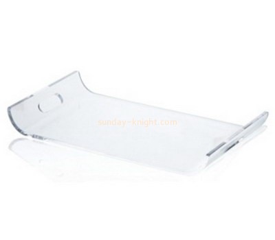 Bespoke clear acrylic serving tray with handles STK-071