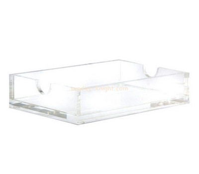 Bespoke acrylic clear rectangular tray STK-070