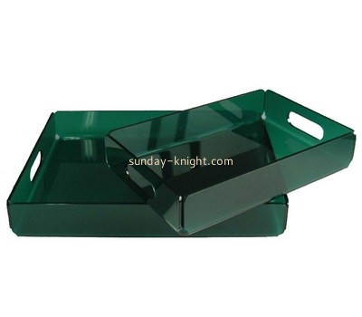 Bespoke acrylic serving tray with handles STK-072