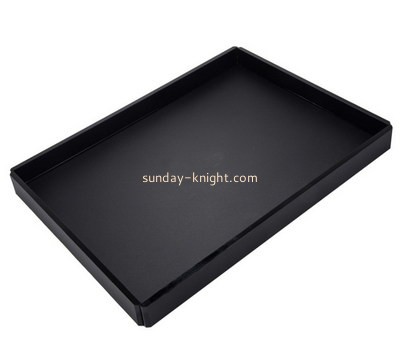 Bespoke black acrylic large serving tray STK-084